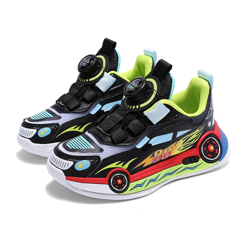Kids' Sneakers Children Casual Sports Shoes for Boys Breathable Summer Mesh Kids Students Girls School Running Shoes Car Pattern