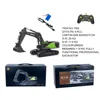 HUINA 1593 RC Excavator Model 22CH Dumper Truck Caterpillar Alloy 1/14 Tractor Loader 2.4G Radio Controlled Car Engineering Toys 5