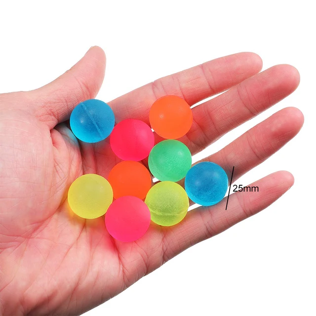 5/12pcs 25mm Bouncing Balls Rubber Elastic Ball Mixed Style Children Indoor and Outdoor Toy Balls Float Ball Birthday Gift TMZ 4