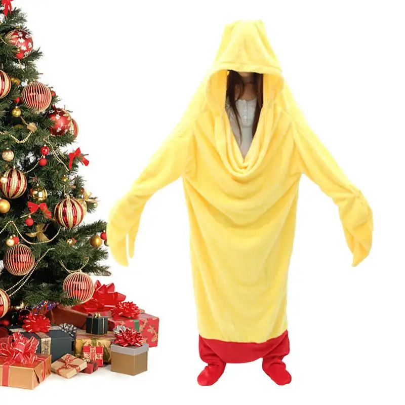 

Shrimp Jumpsuit Shrimp Onesie Pajamas Wearable Hooded Shawl Shrimp Sleeping Bag Sleepwear Animal Pajamas For Kids Adults Cosplay