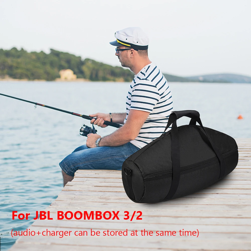 Portable Bluetooth-compatible Speaker Case with Adjustable Strap Carrying Case Storage Shoulder Bags for JBL BOOMBOX 3/BOOMBOX 2
