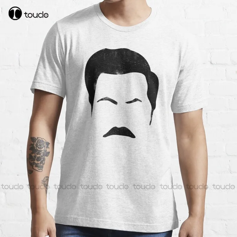 New Swanson Ron Swanson Baffi Parchi E Rec T-Shirt Magliette Da Allenamento Per Donna Uomo Magliette In Cotone Xs-5Xl Streetwear Tshirt