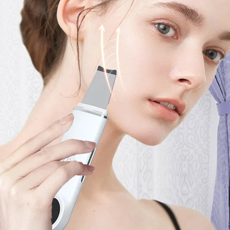 Portable Electric Deep Ceansing Sonic Peeler USB Facial Skin Scrubber Peeling Machine Face Ultrasonic Skin Scrubber At home