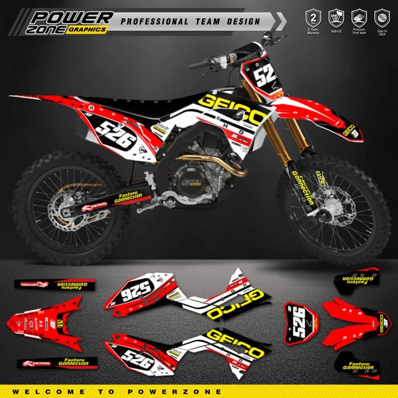 

Персонализированные графические фоны PowerZone для HONDA CRF250R 2018-2021 CRF450R 2017-2020 06