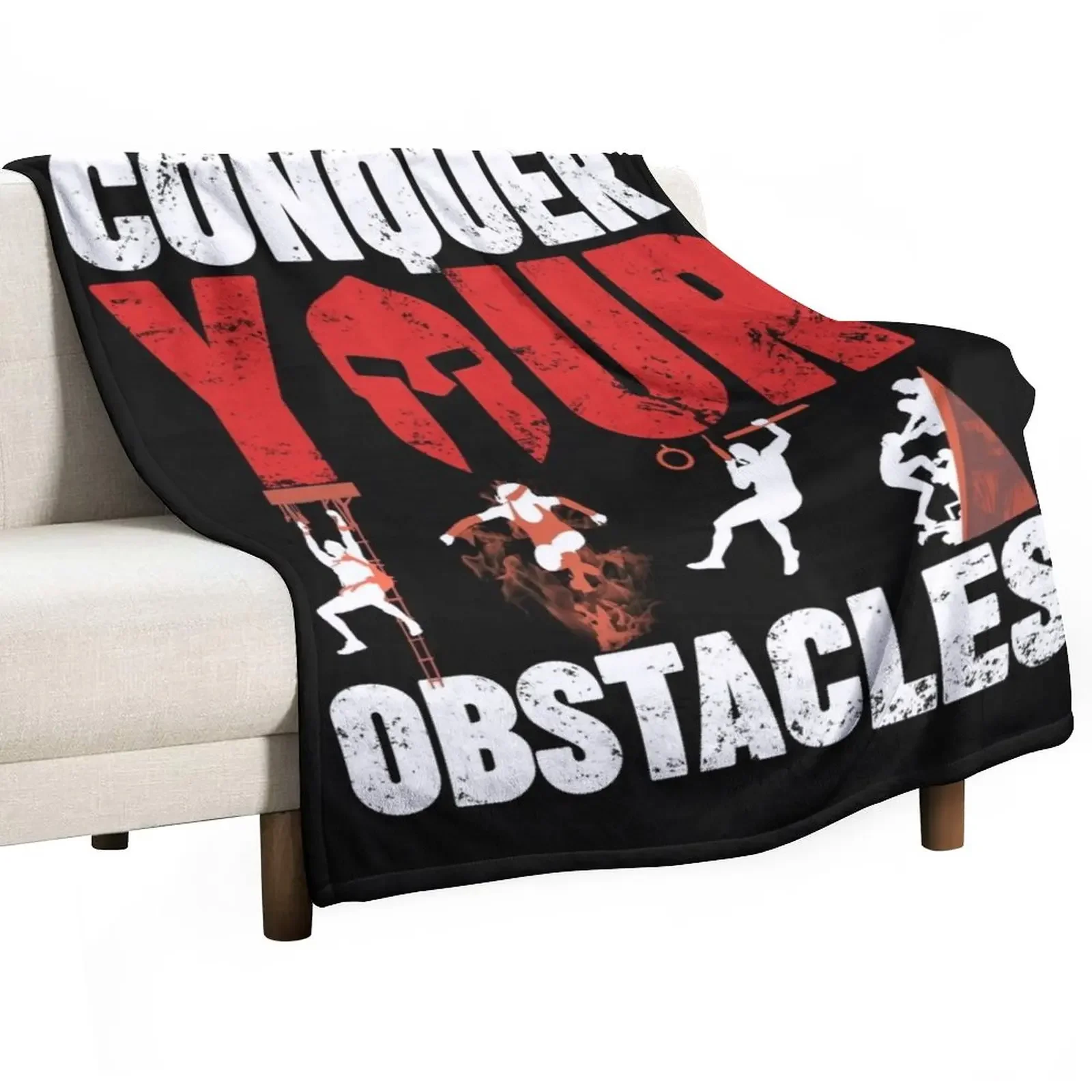 

Spartan Conquer Your Obstacle Throw Blanket Beautifuls Warm Blankets