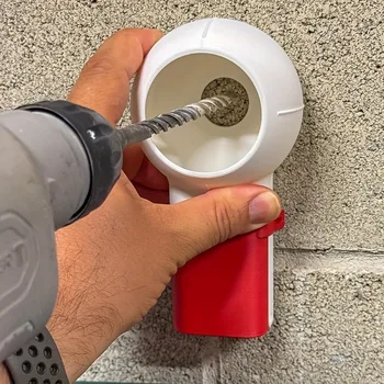 Scatola Antipolvere per Punte da Trapano con Ugello Rotante, Design Efficiente per la Raccolta della Polvere, Adatta per Foratura, Levigatura, Molatura