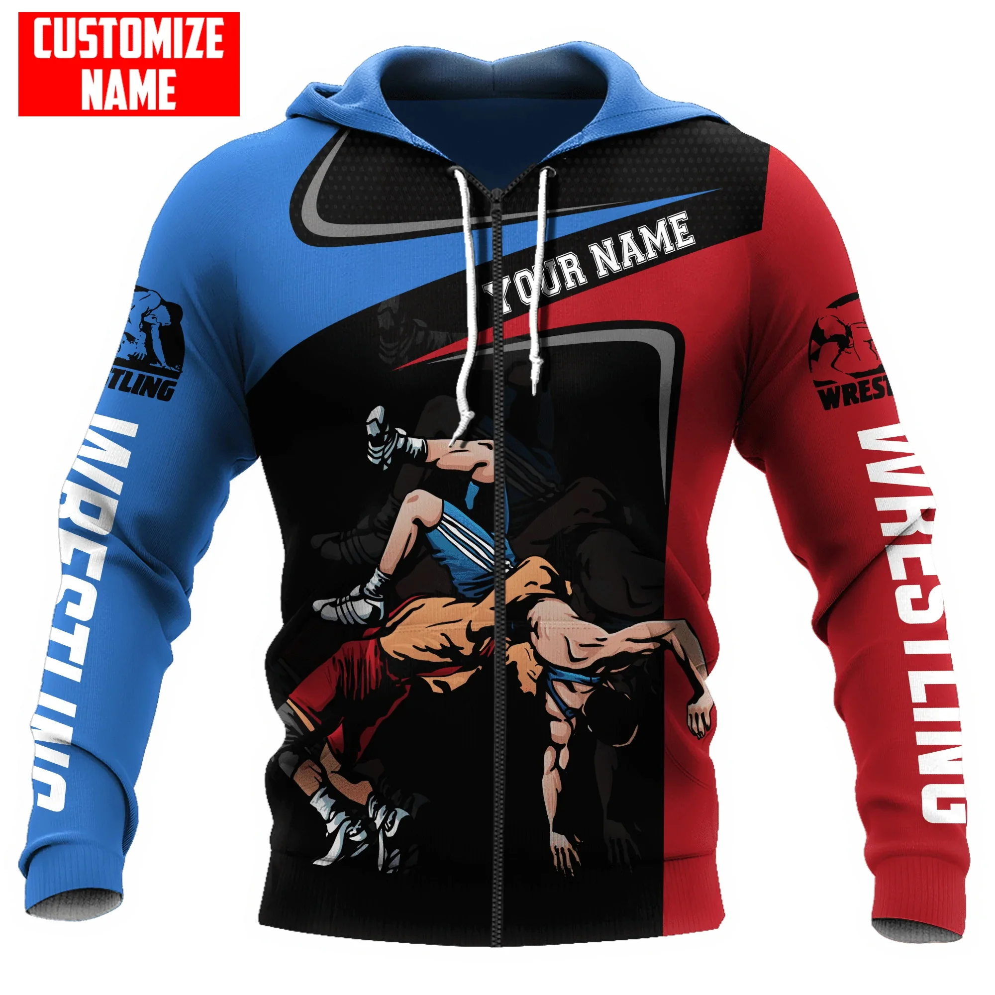 Plstar kosmos personal isierter Name Wrestling 3d gedruckt Herren Hoodies Herbst Unisex Pullover Freizeit jacke Trainings anzüge tdd73 – Detail 11
