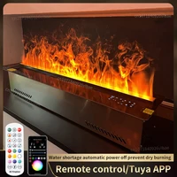 3D камин с водяным паром, красочное пламя, ЭКО-телевизор, декоративный, без риска огня, тумана, интеллектуальный комнатный электрический распылительный камин