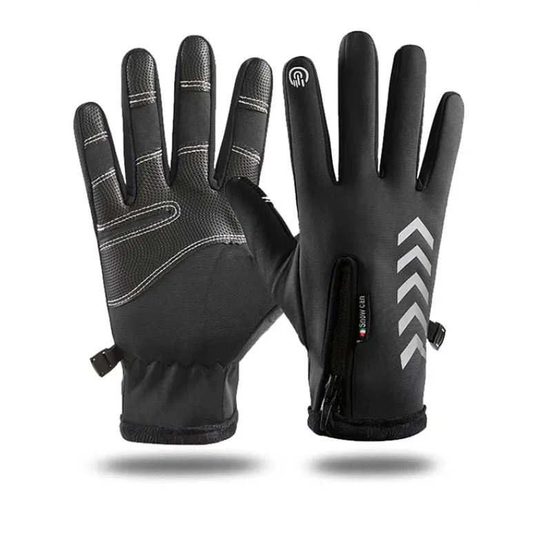 Waterproof Gloves Winter For Men Women Black Work Touch Screen Driving Snow Fishing Hand Warmers Gym