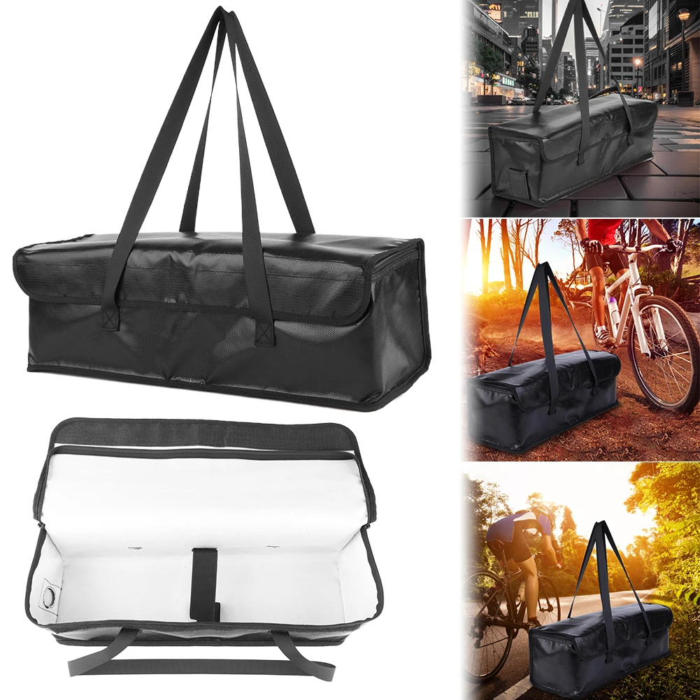 Ebike Battery Bag Battery Safe Bag Large Capacity Lithium Storage Pouch Explosionproof Waterproof for Charging