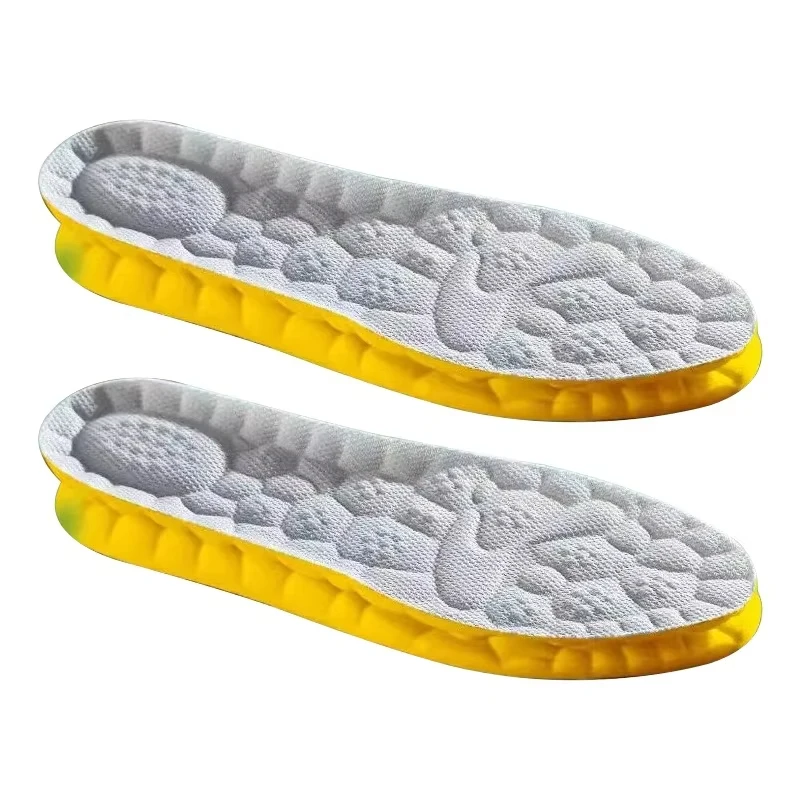4D Cloud Technology PU Sole Sports Insoles For Shoes Soft