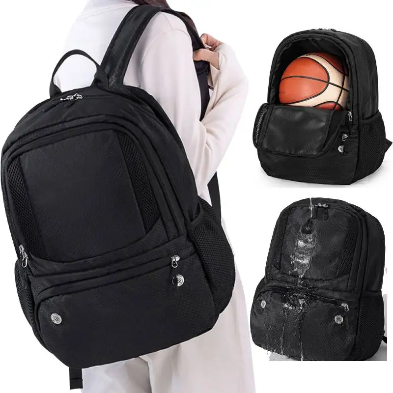 Sports Bag for Basketback Waterproof Fitness Bag Outdoor Basketball Casual Gym with Shoe Clothing Ball Compartment