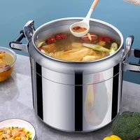 Autocuiseur Commercial 50L épaissi grande capacité cuisinière à Induction à gaz universel antidéflagrant autocuiseur domestique 4