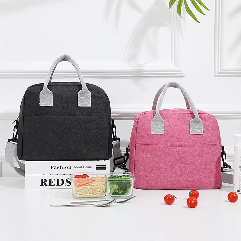 Polyester Lightweight And Leak-Proof Portable Lunch Bag For Easy Carrying Easy To Clean Cooler Bags gray
