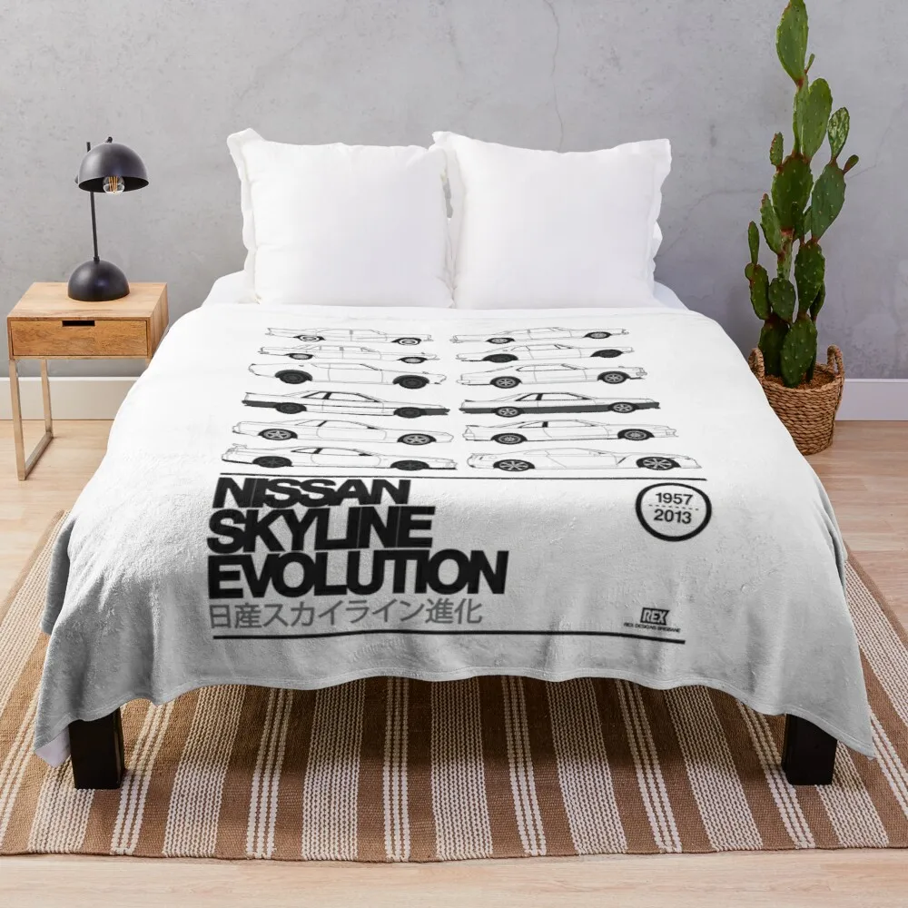 Nissan Skyline Throw Blanket Hairy Blankets Travel Blanket AliExpress
