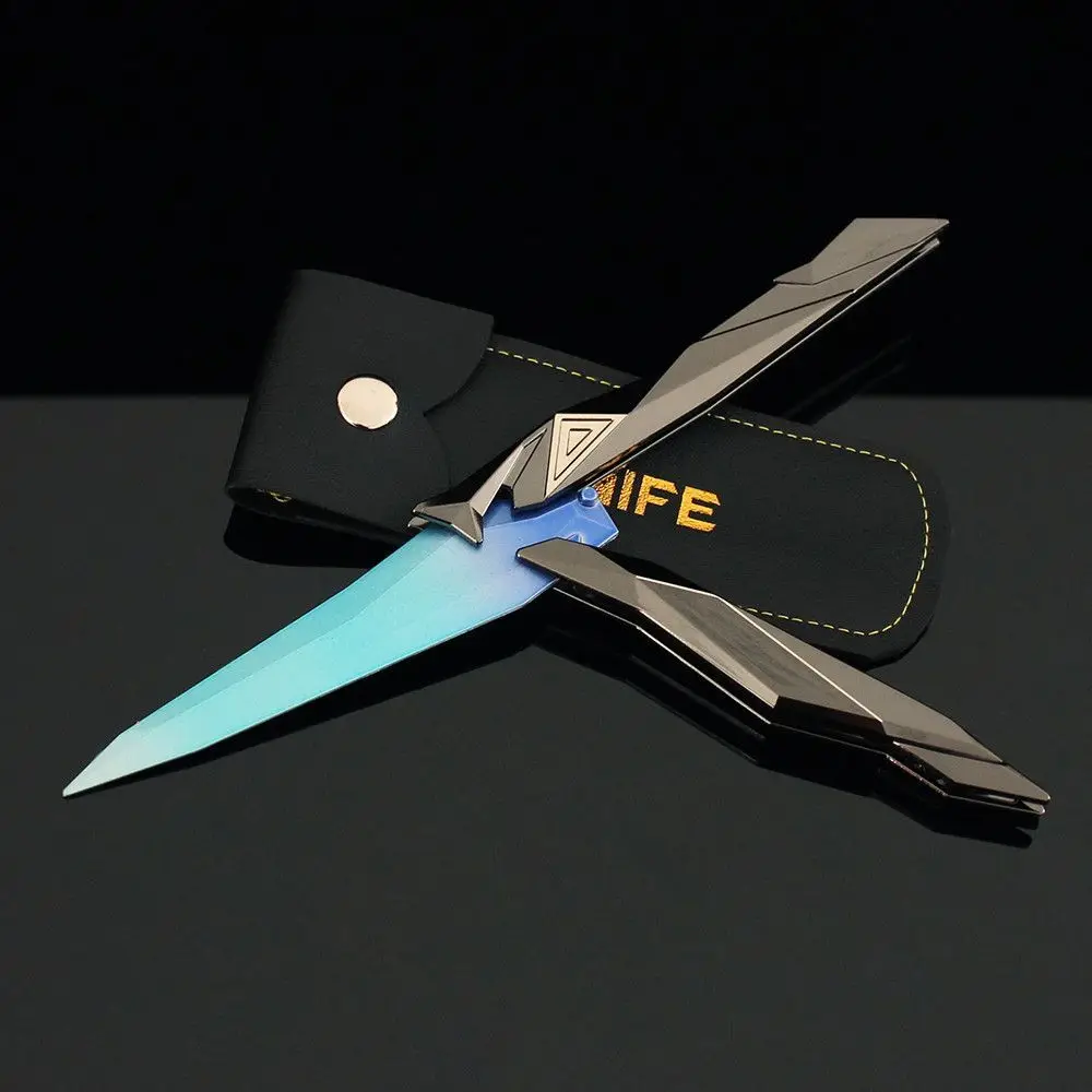 22cm Singularity 2.0 Butterfly Knife Valorant Model Toy Zinc