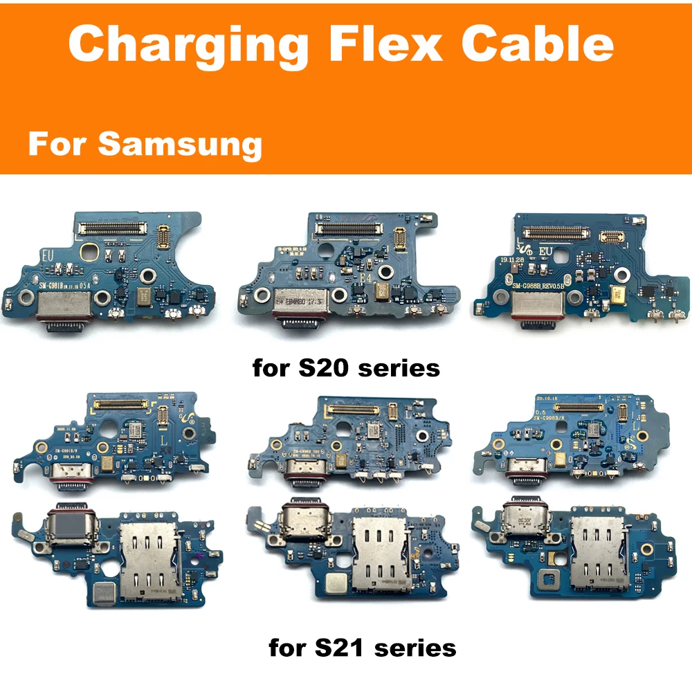 

Original Charging Port Board Flex For Samsung Galaxy S20 S21 Plus Ultra G981B G986B G991B Type-C Connector Dock Charger Cable