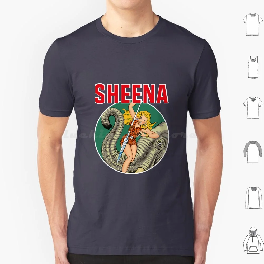 Sheena T Shirt 6Xl Cotton Cool Tee Comics Vintage Retro Bd Cartoon Stati Uniti Usa 1950 1960 Fifties Anni '60 Magazine