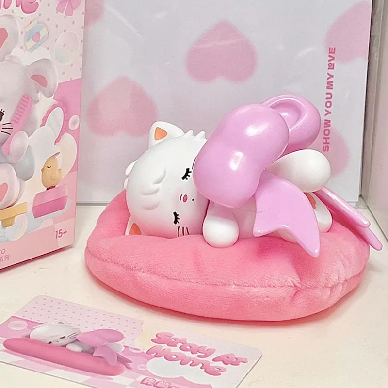 未開封 mikko ブラインドボックス Stay At  BOX Mikko-自宅での滞在おもちゃ,ミステリーボックス付き,かわいい