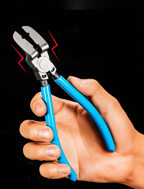 Pinza diagonale multifunzionale Pinza per clip per auto Pinza per serraggio rivetti per auto Pinza spelafili Strumento per rimozione cacciavite per punti metallici 1