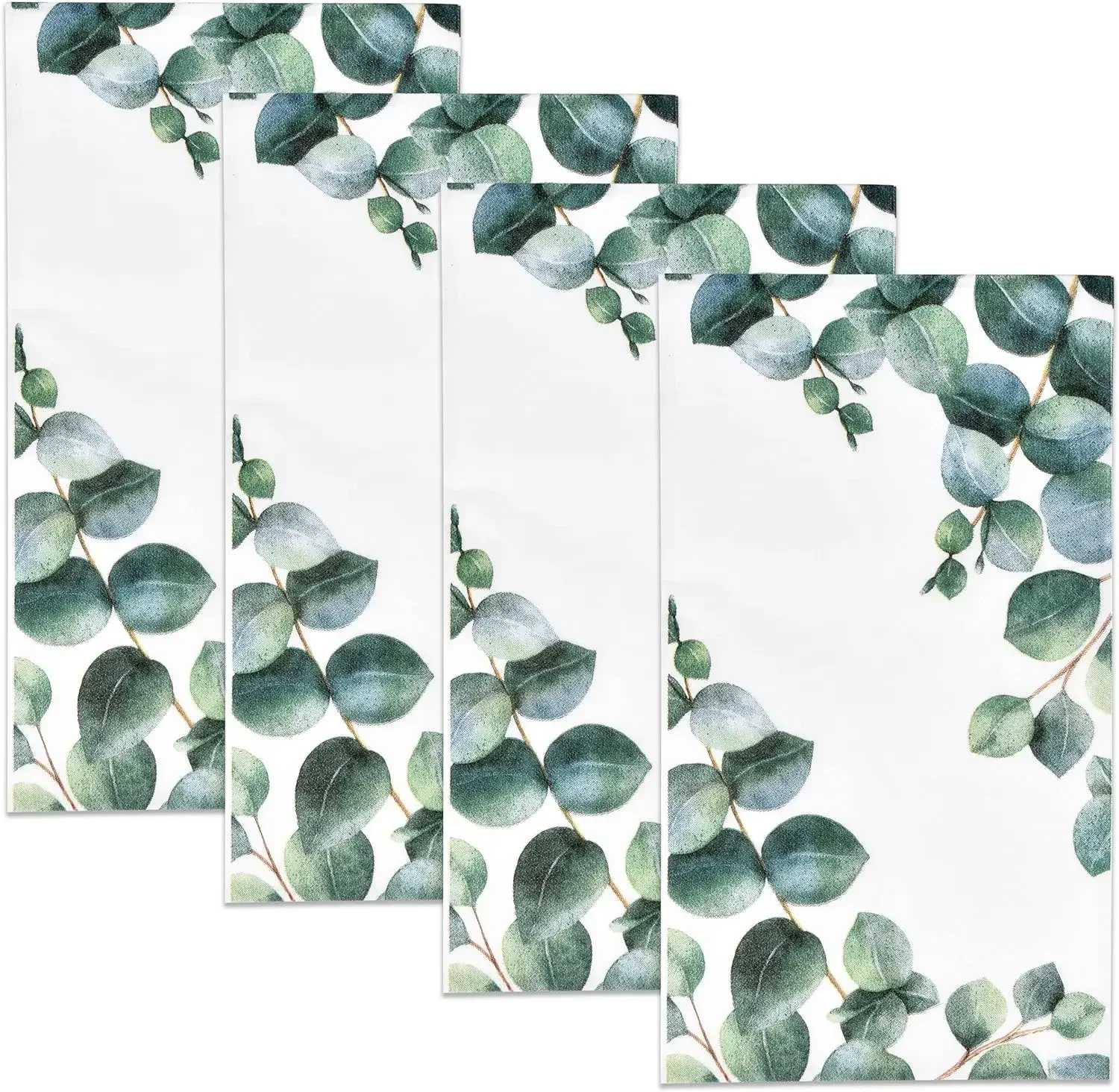 40 Serviettes En Papier Eucalyptus Wnddle - Jetables 3 Plis Vintage
