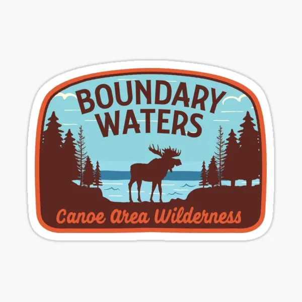 

Boundary Waters Canoe Area Wilderness Sh 5PCS Car Stickers for Car Wall Water Bottles Home Luggage Funny Cute Stickers Print