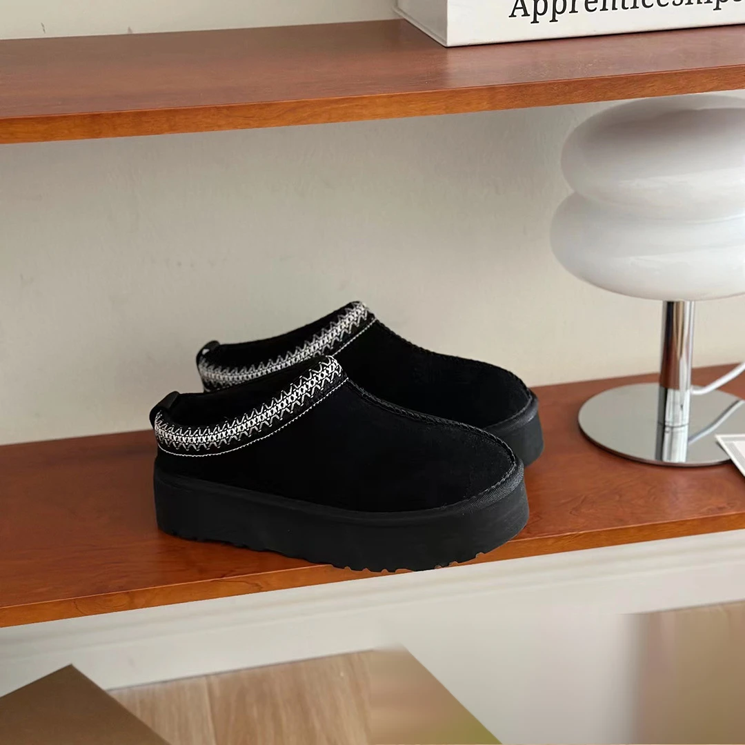 LOUTIS New One Step Lazy Shoes Increase Thick Sole Ethnic Snow Boots Children LOUTI Ѕ_voghion.com