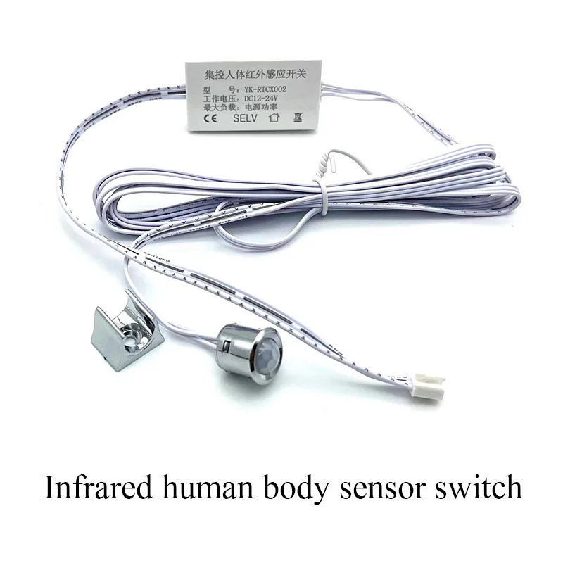 Description Picture 4 of itemSwitch Central Control Three-pin Interface DC12V Touch Hand Sweep PIR Motion Sens Single Double Door For Under Cabinet Light