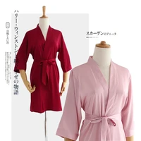 Robe de mariée blanche pour femme, peignoir de matin à manches 3/4, chemise de nuit ample, kimono en satin de soie, lingerie 5