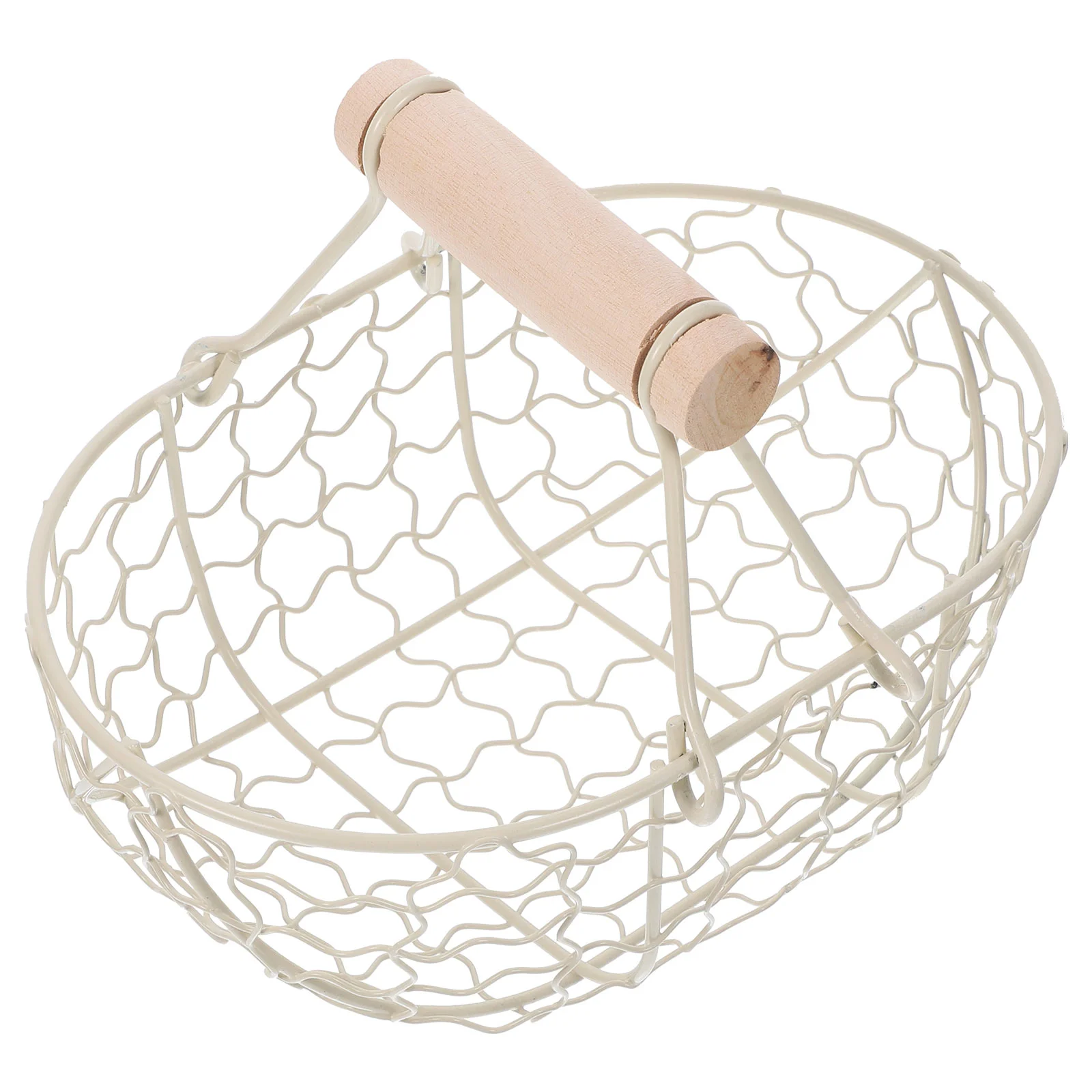 

Storage Basket Multi-functional Portable Bread Fruit Holder Practical Durable Sturdy Handheld Iron Premium Bandejas Para Comida