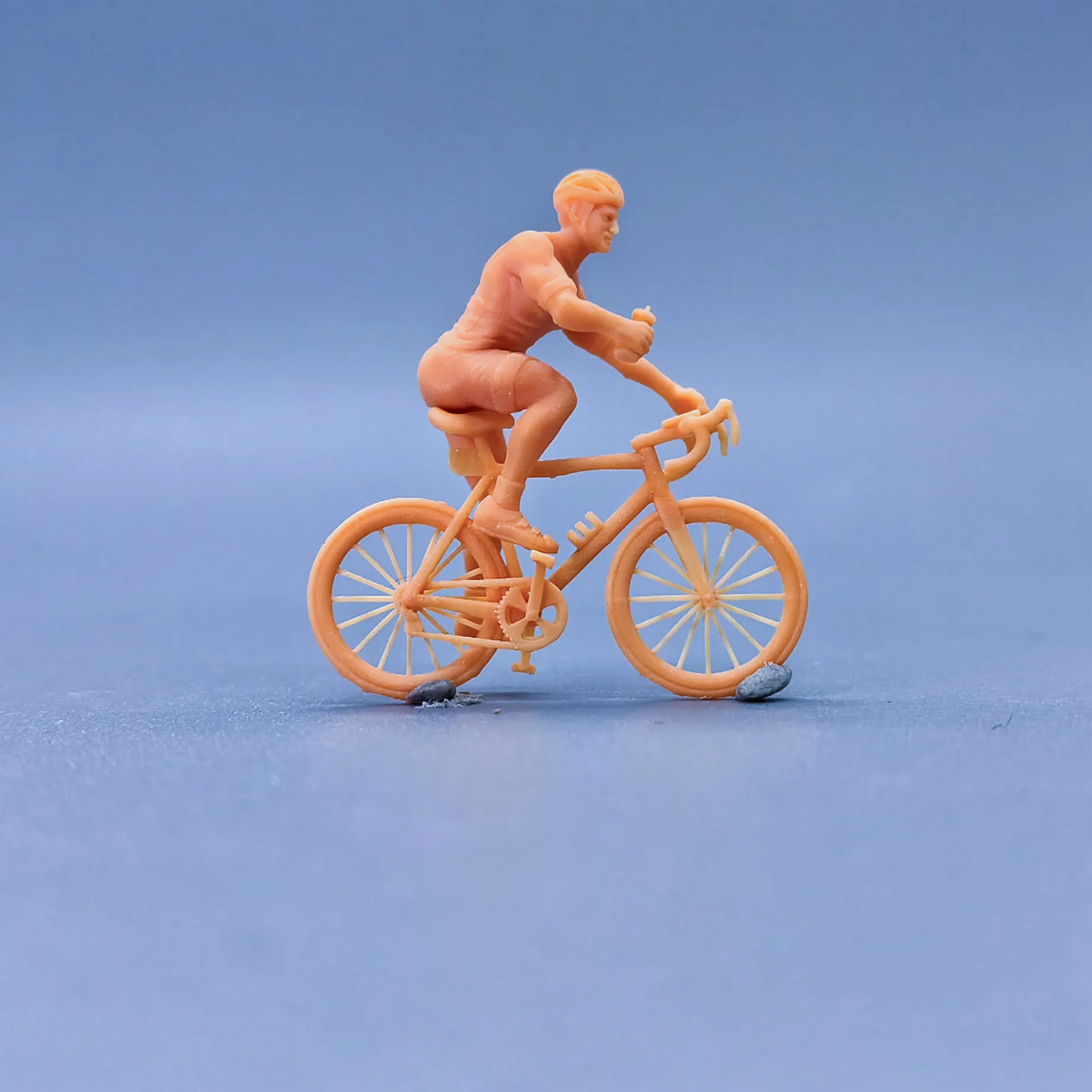 

1/64 1/43 Scale Model Resin Cyclist Bike Uncolored Miniature Diorama Hand-painted S935 S936