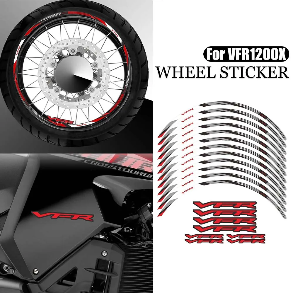 For Honda VFR1200x vfr1200x Motorcycle wheel protection stickers Motorcycle decorative stickers Decal stickers