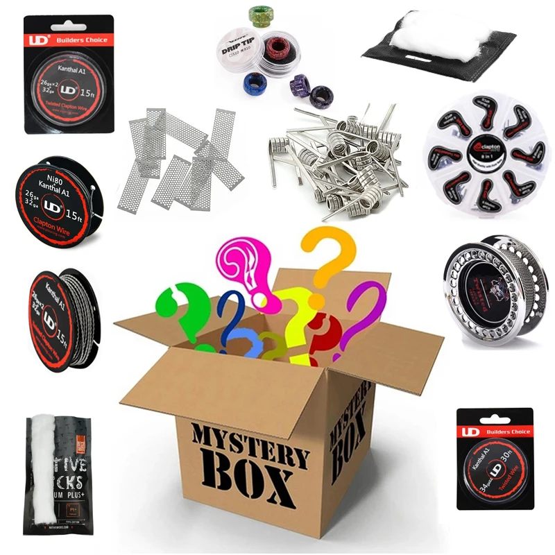 

Clearance Electronic Cigarette Vape Prebuilt Coil Heating Wire Cotton Drip Tip Cigarette Accessory Box Mod Vape Pen Vaporizer