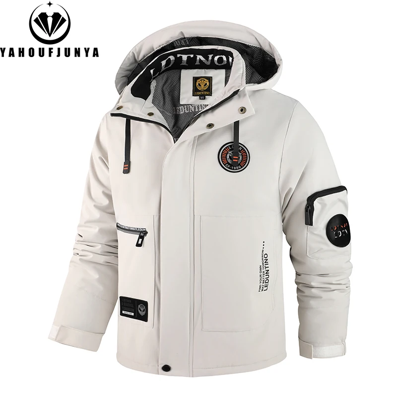 الشتاء الرجال في الهواء الطلق مصدات الرياح الدافئة...