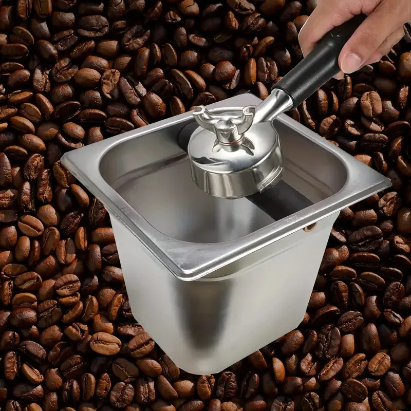 

Coffee Knock Box Durable Stainless Steel Absorbent Bucket Anti-slip Espresso Plastic Waste Bin Basket Coffee Kitchen Accessories