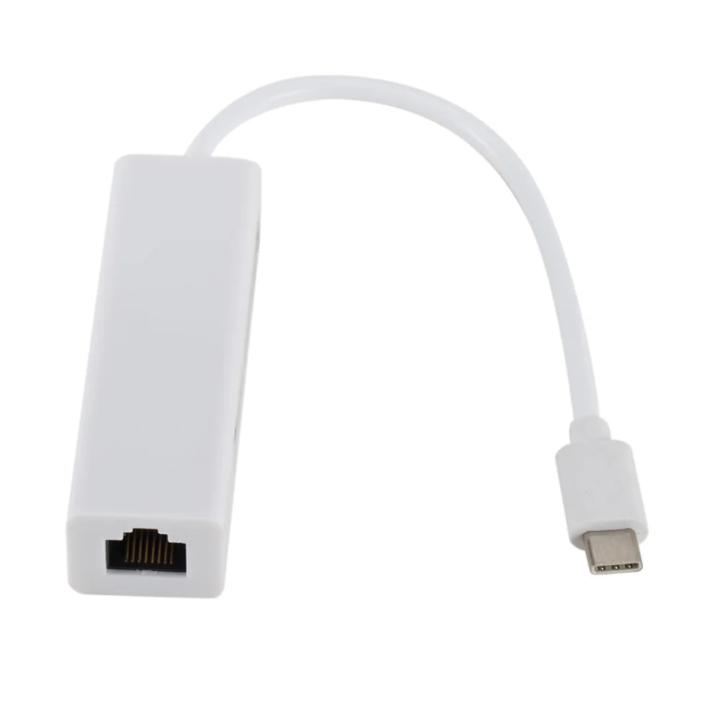 Usb 3.1 tipo c para Ethernet Adaptador de Rede Lan Splitter para Macbook Pro Laptop Portas 100mbps Rj45 Usb 3.1 - Imagem 4