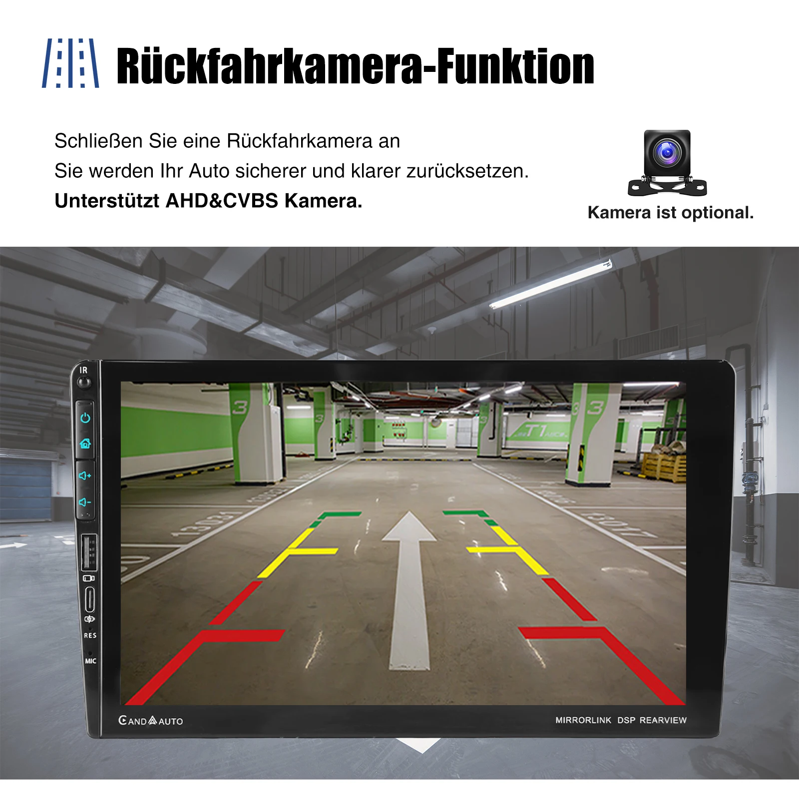 ESSGOO Android 14 9" Touchscreen Autoradio für Smart Forfour/Fortwo 453 - Wireless CarPlay & Android Auto - GPS Navigation FM WiFi USB Typ-C RDS SWC Mirror Link - Multimedia Videoplayer – Detail 17