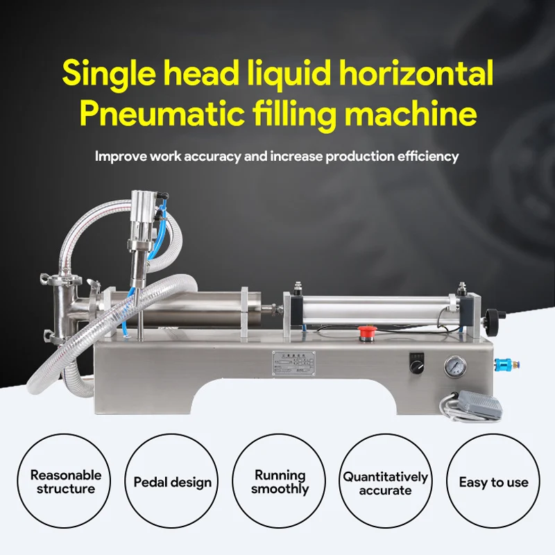 Desktop Liquid Filling Machine Single Head Multifunctional Filling Machine Juice Beer Etc.