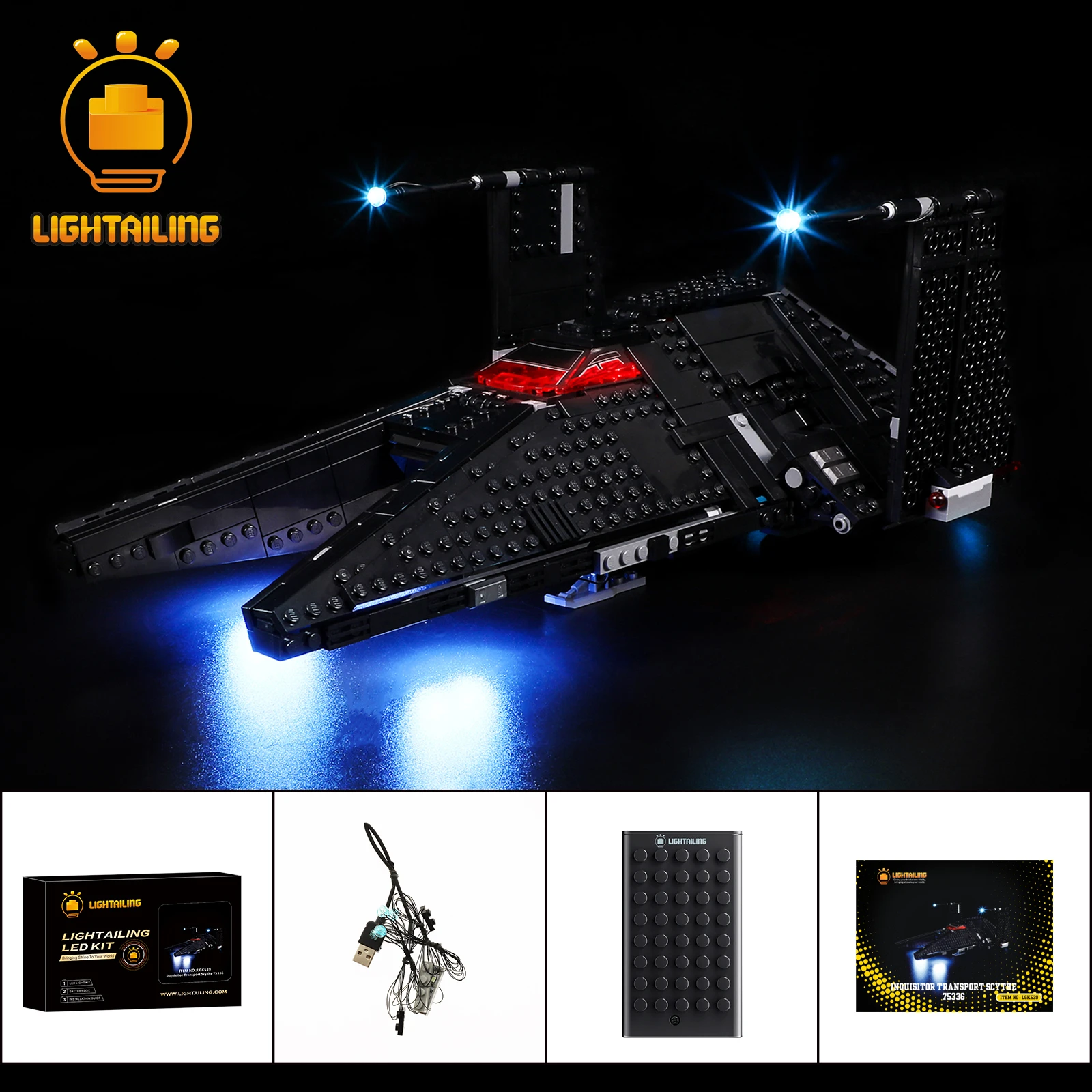 

LIGHTAILING LED Light Kit for 75336 Building Blocks Set (NOT Include the Model) Bricks Toys for Children