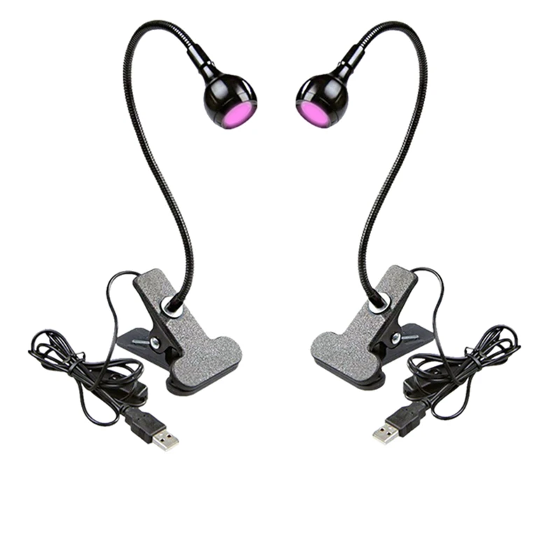 Description Picture 6 of itemUSB Ultraviolet Table Lamp LED Clip Desk UV Lights Mini Gel Curing Light Nail Dryer for Diy Nail Art for Cash Medical Detector