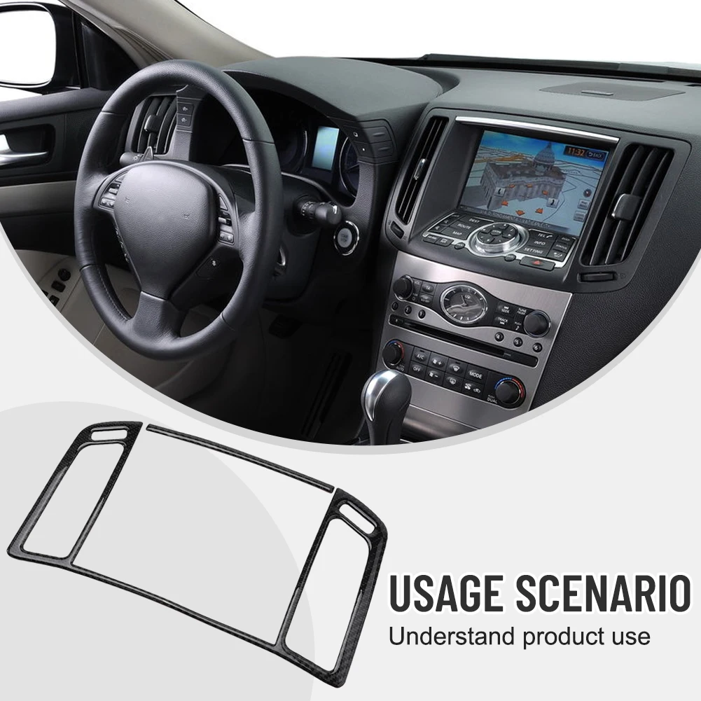 

2Pcs Carbon Fiber Air Vent Outlet Trim Brand New For Infiniti G25 2011-2012 G35 2007-2008 G37 2008-2013 Q60 2014-2015