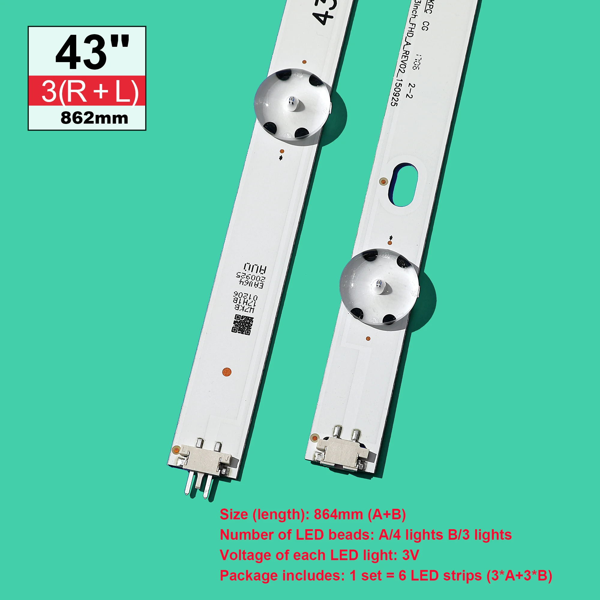 Рисунок 6 - LED backlight strip(6) for 43LF510V