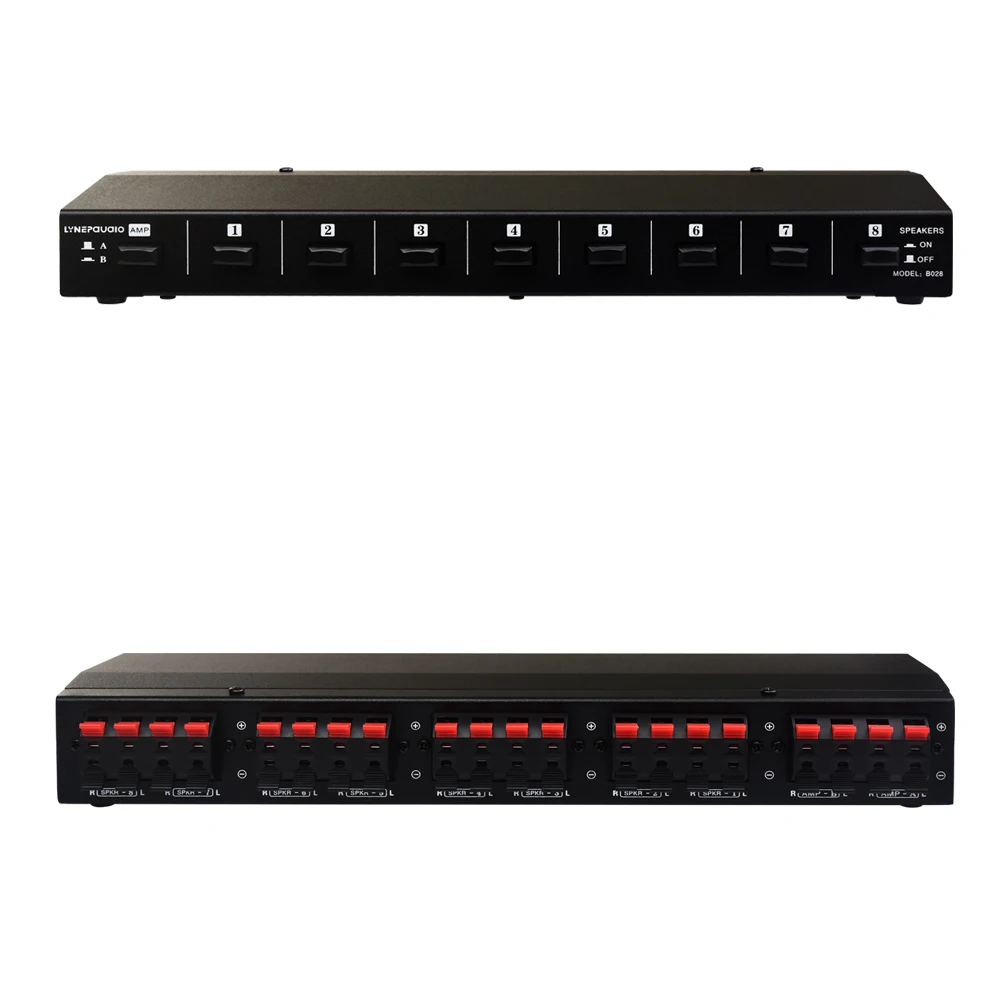 Passive Amplifier Speaker Switcher 2 In 8 Out Speaker Switch