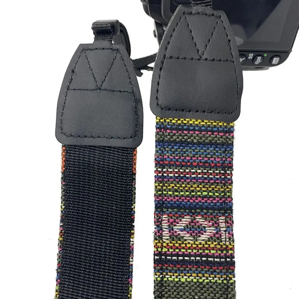 Adjustable PU Leather Retro Ethnic Style Camera Shoulder Belt