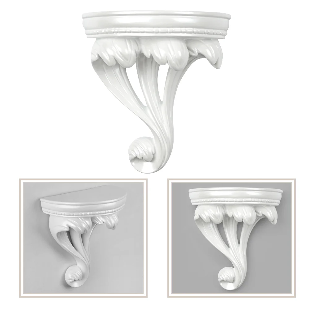 

Victorian Decorative Floating Shelves Wall Mounted Decor Shelves Classic Wall Display Organizer Retro Carving Art Ornament Rack
