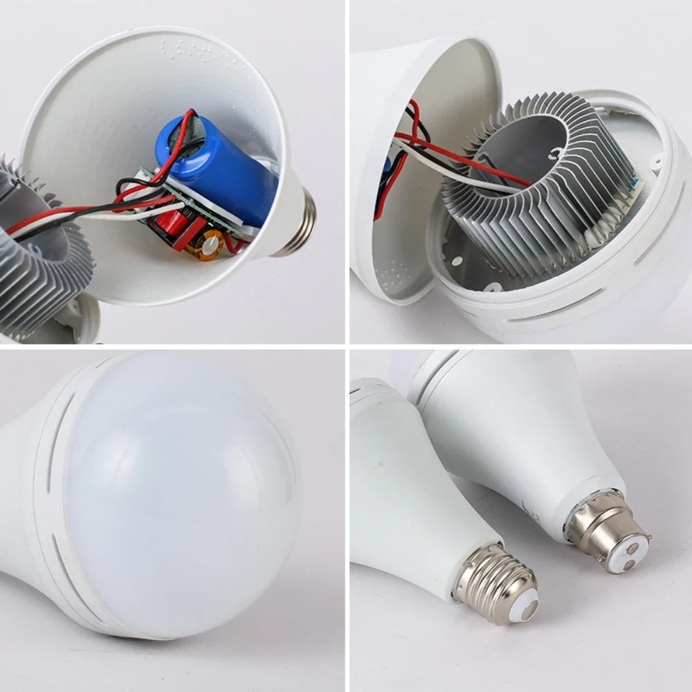 7/9/12/15W LED Emergency Bulb White Warm Home Smart Energy Saving Light Bulb Outdoor Camping Fast Charging High Brightness Light emergency light emergency light bulb led light