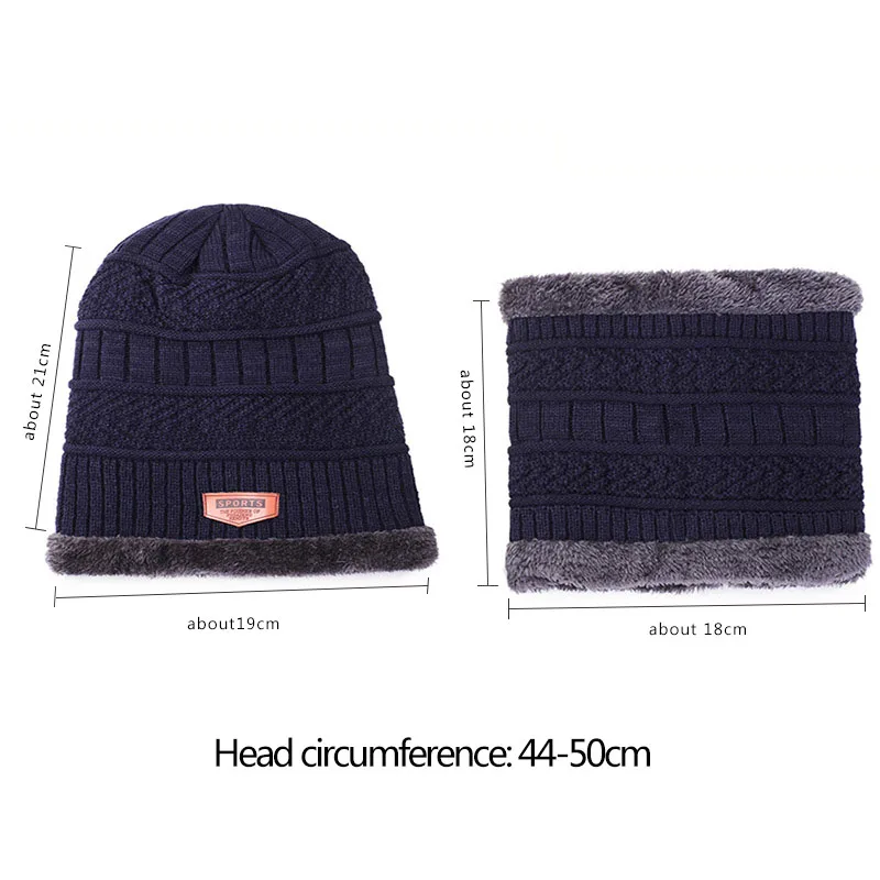 Winter Knitted Hat Children Plus Velvet Warm Scarf One-piece Cap Thickened Wool Cap Girls Ear Protection Kids Cold-proof Hat