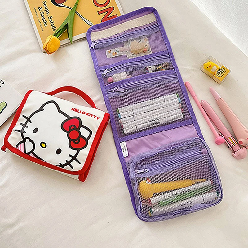 

Косметички Sanrio, рюкзак Hellokitty, цвет Коричный, для путешествий, вместительная сумка-тоут