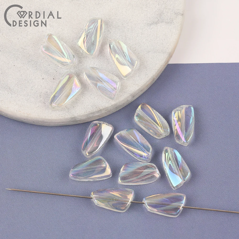 Cordial Design 9*16MM 300pcs Beads Making/Irregular Shape/DIY Glass Bead/Aurora Effect/Hand Made/Jewelry Findings & Components 7 Cordial Design 9*16MM 300pcs Beads Making/Irregular Shape/DIY Glass Bead/Aurora Effect/Hand Made/Jewelry Findings & Components - cordial