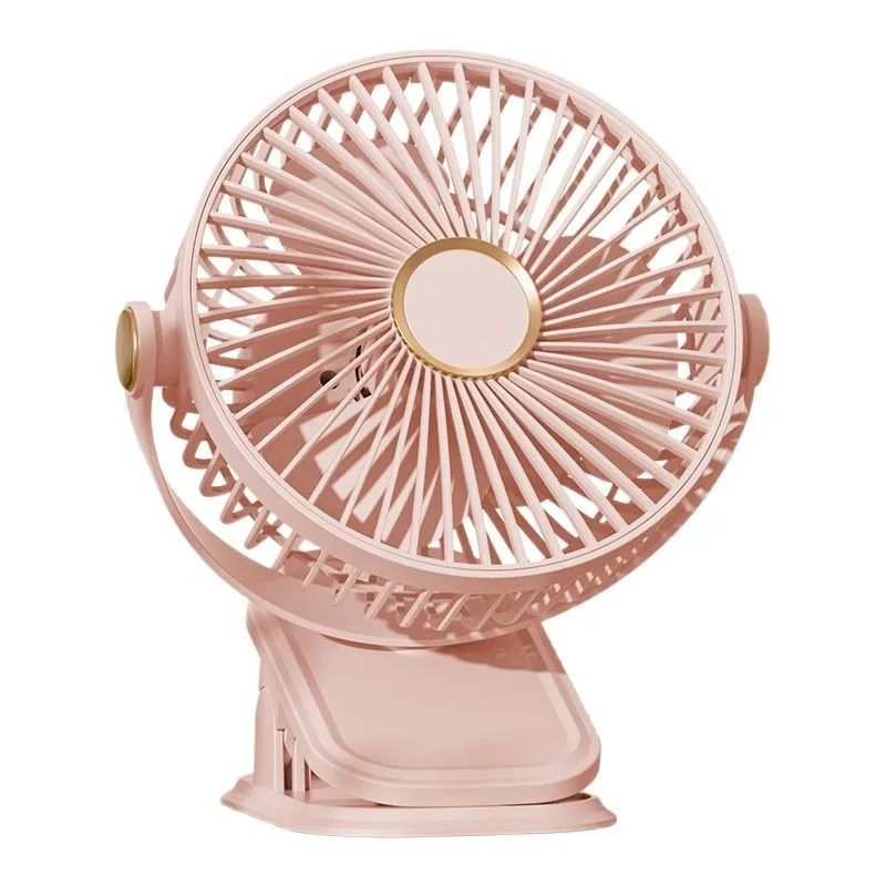 New Upgrade Portable USB Rechargeable Fan Dormitory Clip with Night Light Hanging Mini Electric Fan For Office Desktop Outdoor